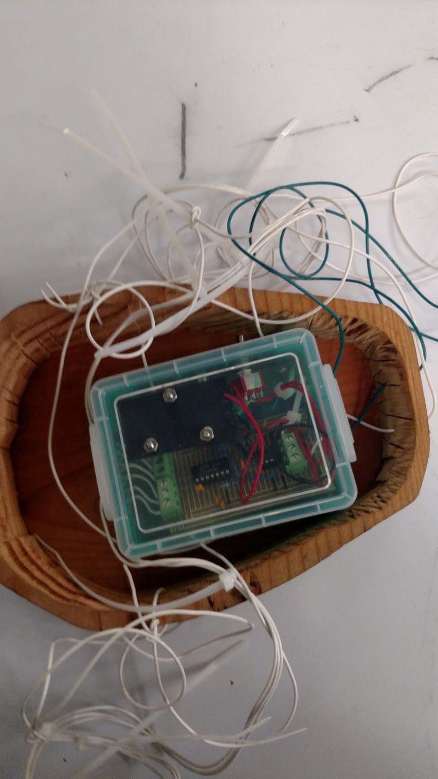 Circuit housing on CrackleMask Rev. 1